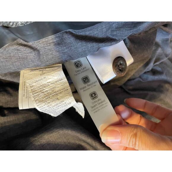 Woolrich Hooded Thumb Hole Wool Heavy Warm Winter Snow Jacket Gray Size Small - Picture 13 of 13